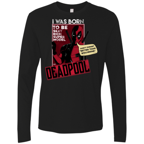 T-Shirts Black / S Sexy Rich Super Model Men's Premium Long Sleeve