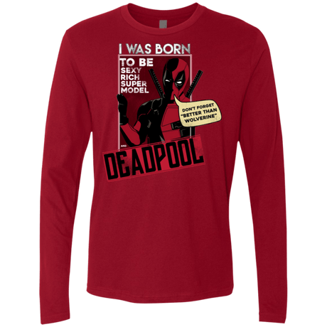 T-Shirts Cardinal / S Sexy Rich Super Model Men's Premium Long Sleeve