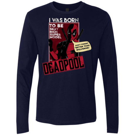 T-Shirts Midnight Navy / S Sexy Rich Super Model Men's Premium Long Sleeve