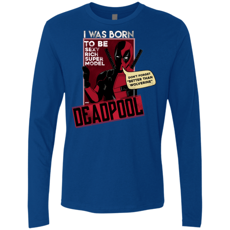 T-Shirts Royal / S Sexy Rich Super Model Men's Premium Long Sleeve