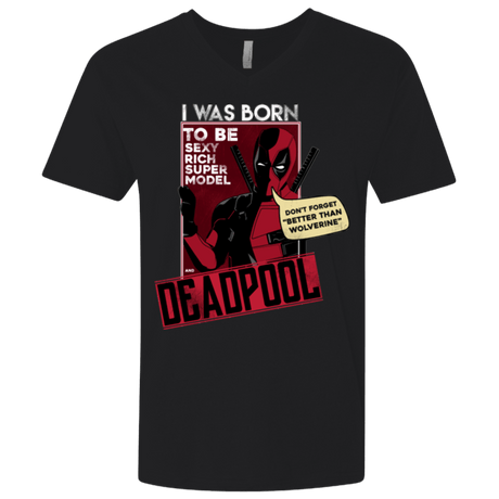 T-Shirts Black / X-Small Sexy Rich Super Model Men's Premium V-Neck