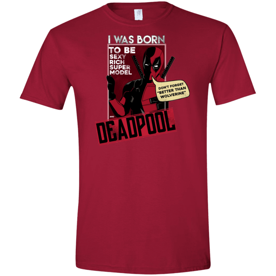 T-Shirts Cardinal Red / S Sexy Rich Super Model Men's Semi-Fitted Softstyle