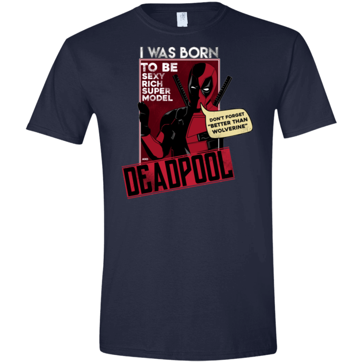 T-Shirts Navy / X-Small Sexy Rich Super Model Men's Semi-Fitted Softstyle