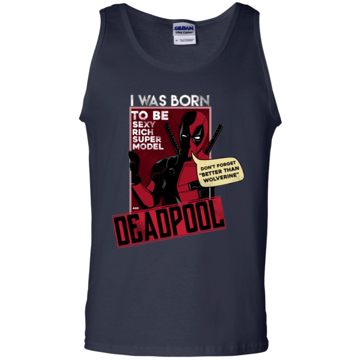 T-Shirts Navy / S Sexy Rich Super Model Men's Tank Top