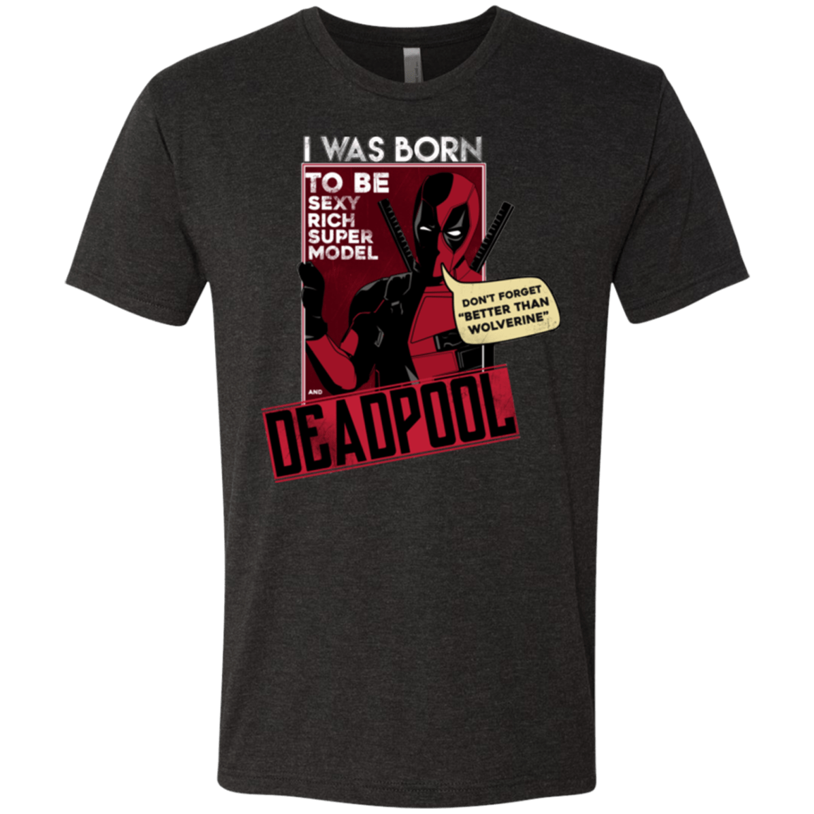 T-Shirts Vintage Black / S Sexy Rich Super Model Men's Triblend T-Shirt