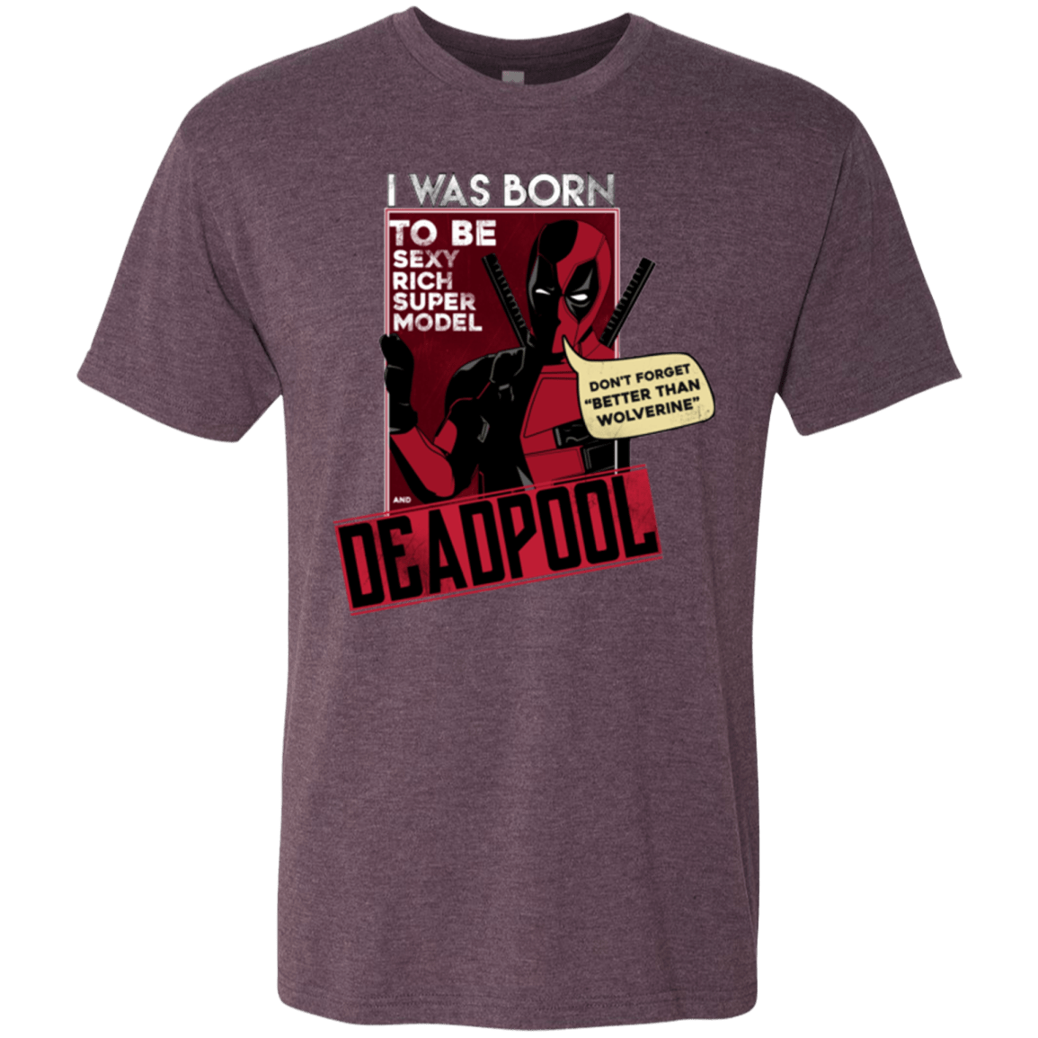 T-Shirts Vintage Purple / S Sexy Rich Super Model Men's Triblend T-Shirt