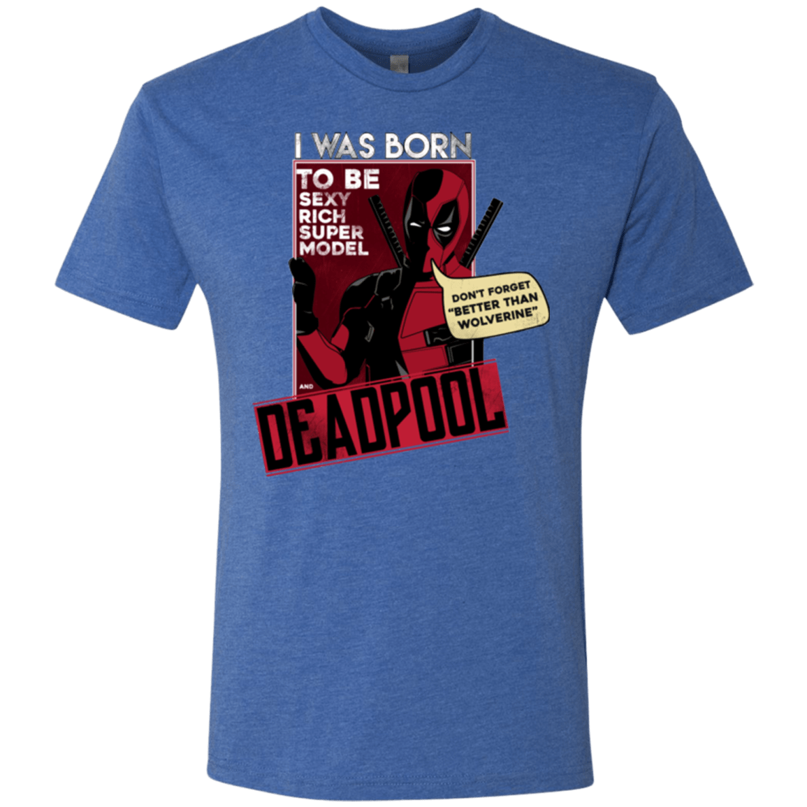 T-Shirts Vintage Royal / S Sexy Rich Super Model Men's Triblend T-Shirt