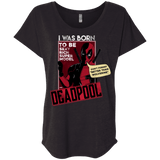 T-Shirts Vintage Black / X-Small Sexy Rich Super Model Triblend Dolman Sleeve