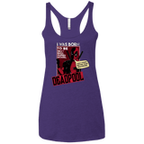 T-Shirts Purple Rush / X-Small Sexy Rich Super Model Women's Triblend Racerback Tank