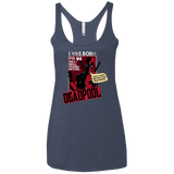 T-Shirts Vintage Navy / X-Small Sexy Rich Super Model Women's Triblend Racerback Tank