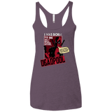 T-Shirts Vintage Purple / X-Small Sexy Rich Super Model Women's Triblend Racerback Tank