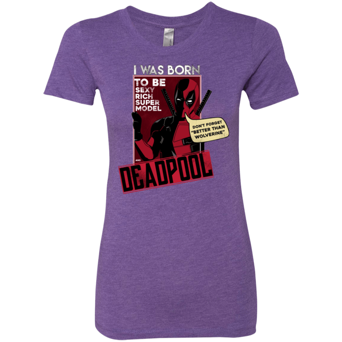 T-Shirts Purple Rush / S Sexy Rich Super Model Women's Triblend T-Shirt