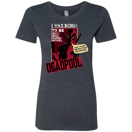 T-Shirts Vintage Navy / S Sexy Rich Super Model Women's Triblend T-Shirt