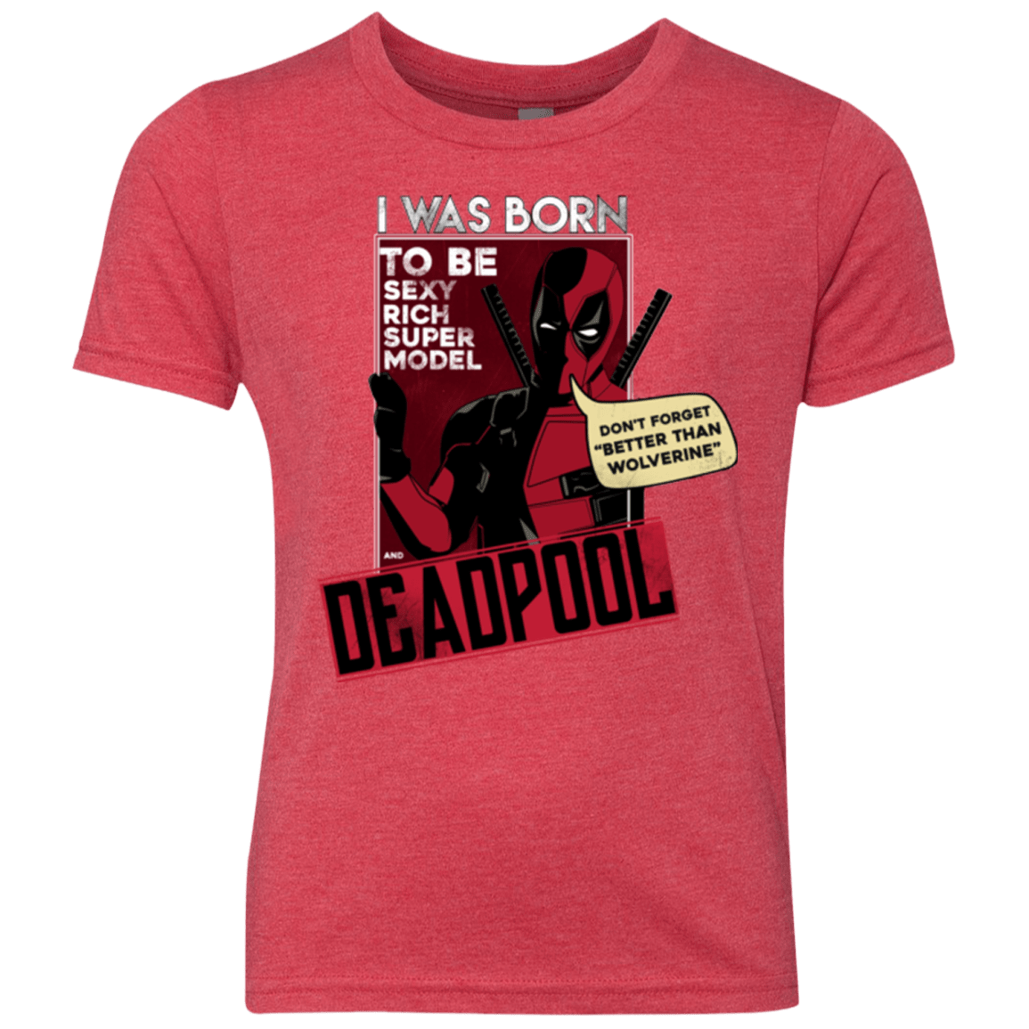 T-Shirts Vintage Red / YXS Sexy Rich Super Model Youth Triblend T-Shirt