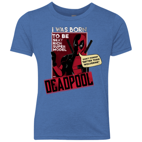 T-Shirts Vintage Royal / YXS Sexy Rich Super Model Youth Triblend T-Shirt