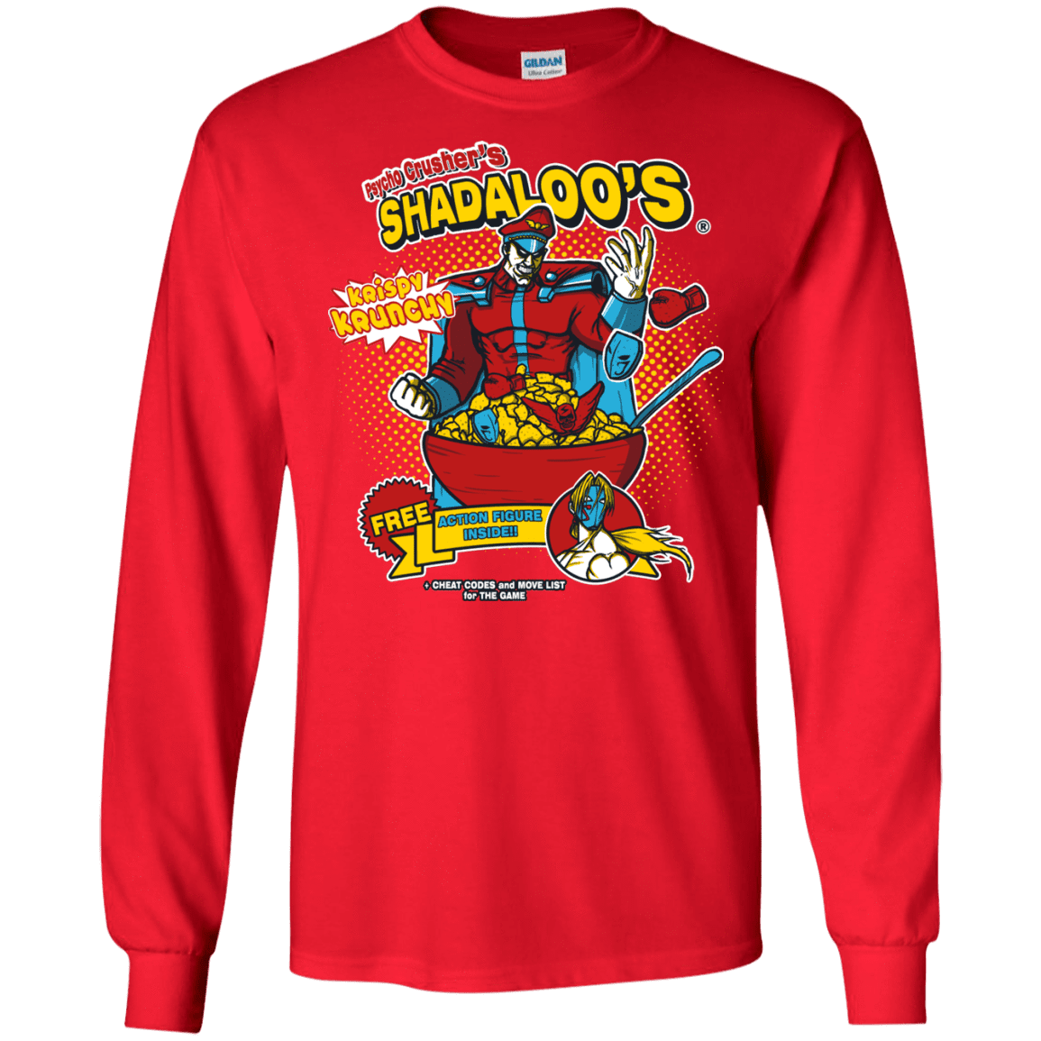 T-Shirts Red / S Shadaloos Men's Long Sleeve T-Shirt