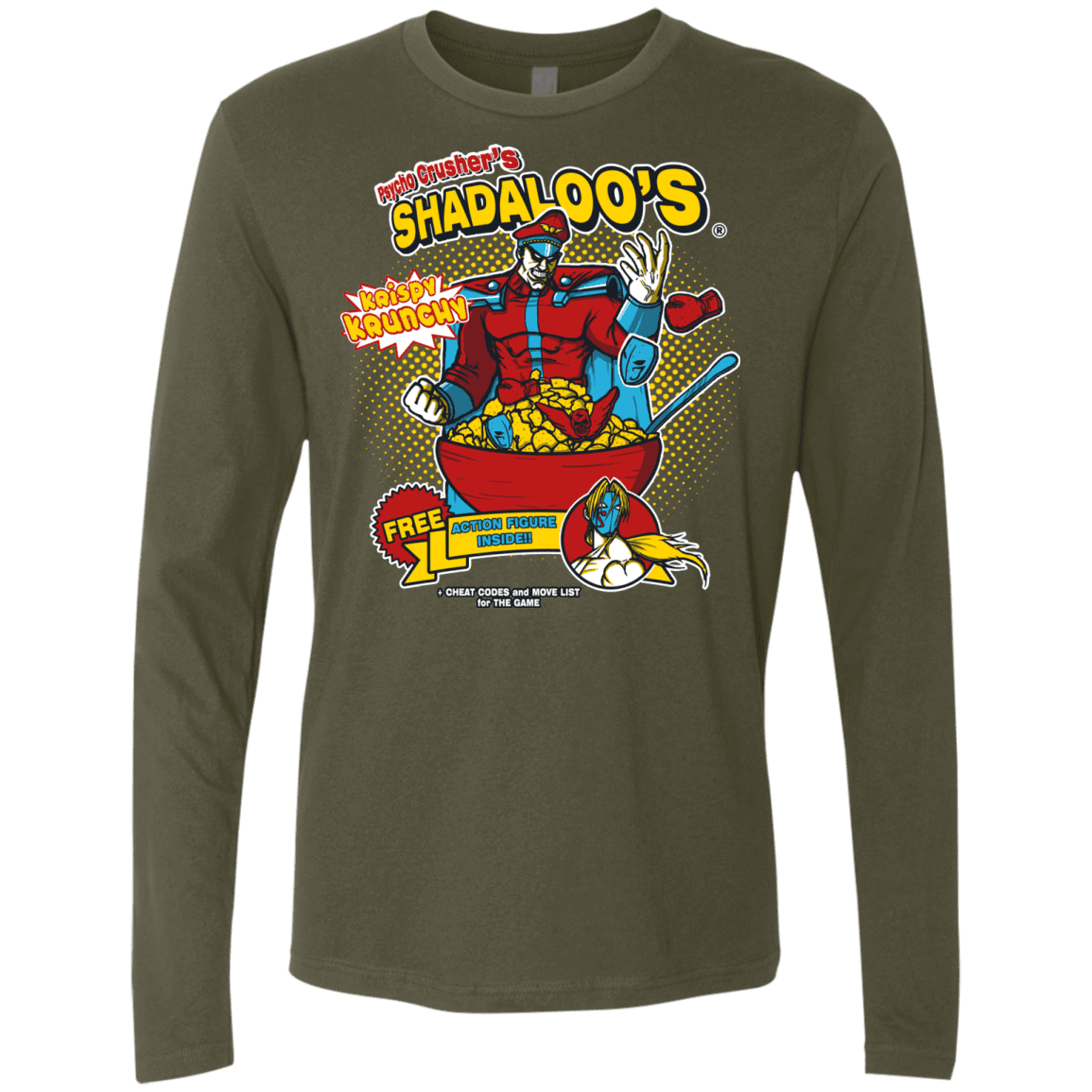 T-Shirts Military Green / S Shadaloos Men's Premium Long Sleeve