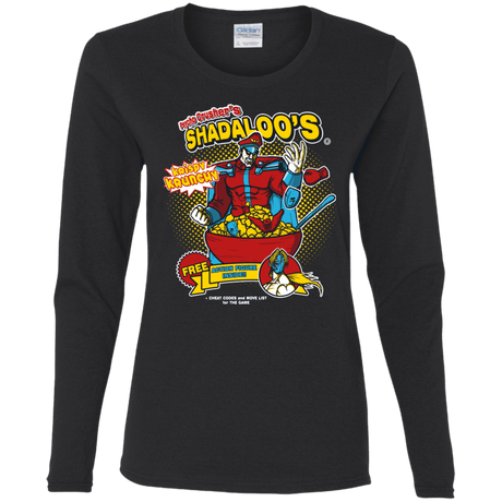 T-Shirts Black / S Shadaloos Women's Long Sleeve T-Shirt