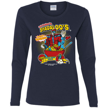 T-Shirts Navy / S Shadaloos Women's Long Sleeve T-Shirt