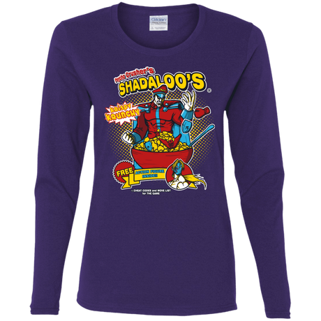T-Shirts Purple / S Shadaloos Women's Long Sleeve T-Shirt