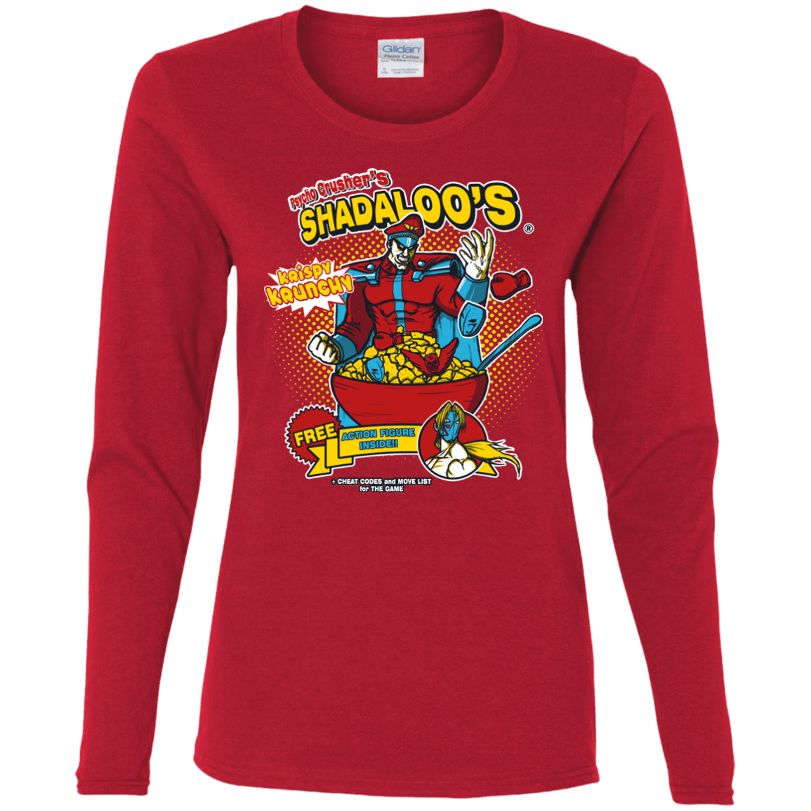 T-Shirts Red / S Shadaloos Women's Long Sleeve T-Shirt