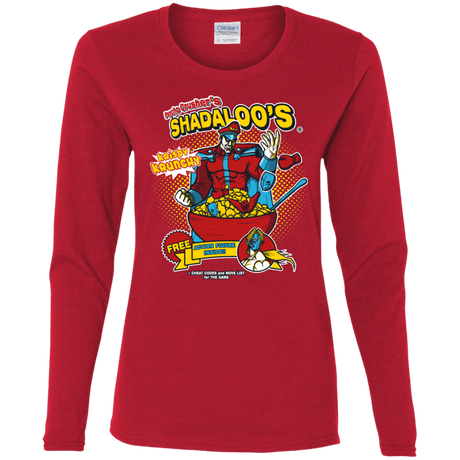 T-Shirts Red / S Shadaloos Women's Long Sleeve T-Shirt