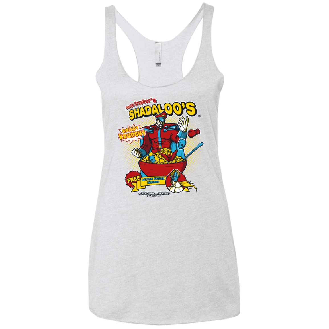 T-Shirts Heather White / X-Small Shadaloos Women's Triblend Racerback Tank