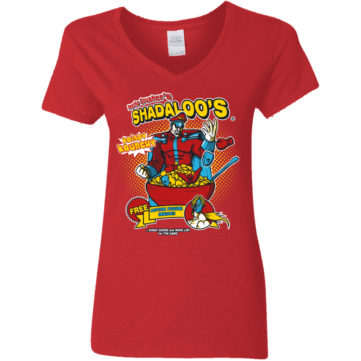 T-Shirts Red / S Shadaloos Women's V-Neck T-Shirt