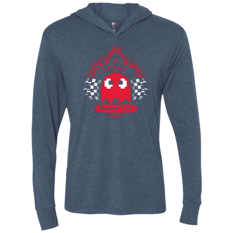 T-Shirts Indigo / X-Small Shadow City Triblend Long Sleeve Hoodie Tee