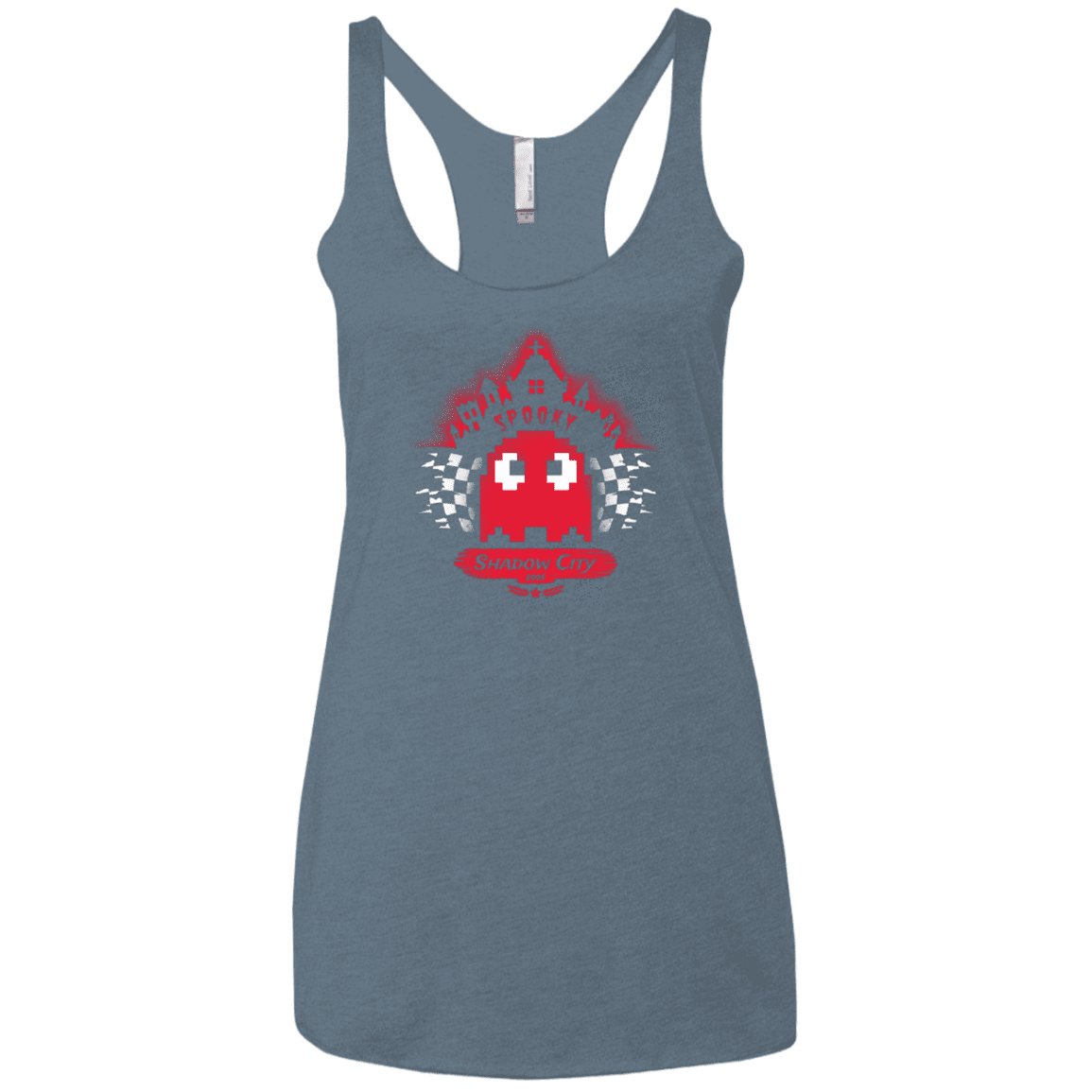 T-Shirts Indigo / X-Small Shadow City Women's Triblend Racerback Tank