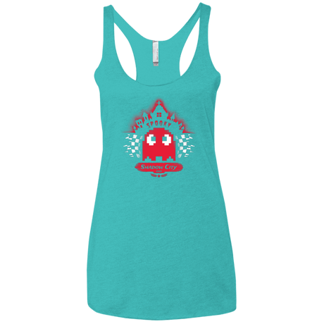 T-Shirts Tahiti Blue / X-Small Shadow City Women's Triblend Racerback Tank