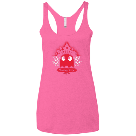 T-Shirts Vintage Pink / X-Small Shadow City Women's Triblend Racerback Tank