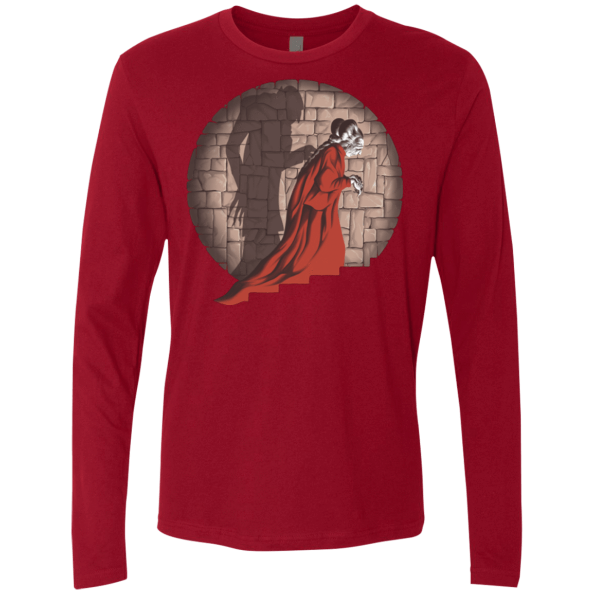 T-Shirts Cardinal / Small Shadow Mismatch Men's Premium Long Sleeve