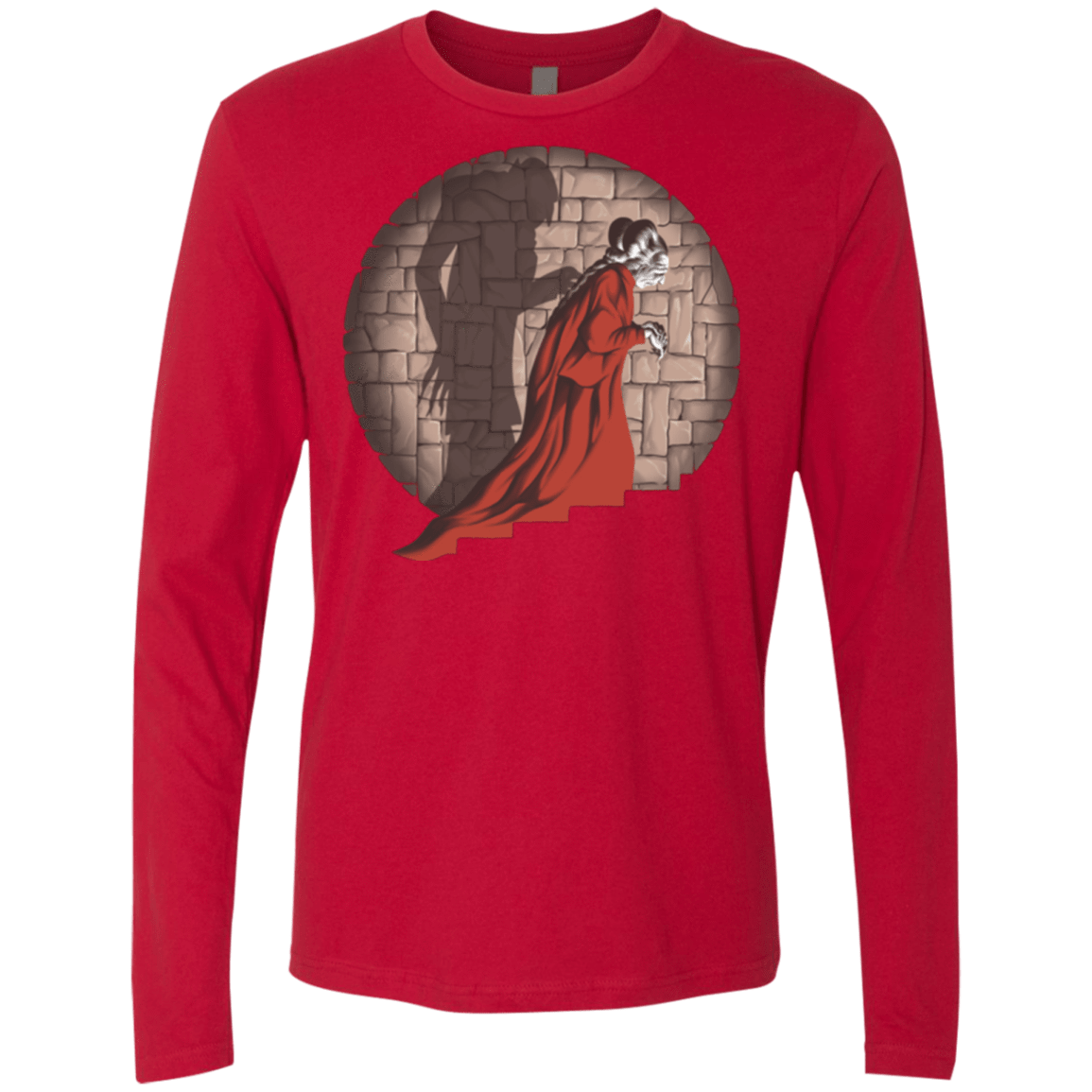 T-Shirts Red / Small Shadow Mismatch Men's Premium Long Sleeve