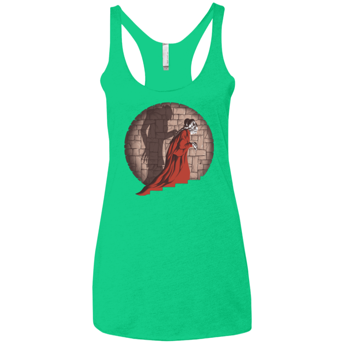 T-Shirts Envy / X-Small Shadow Mismatch Women's Triblend Racerback Tank