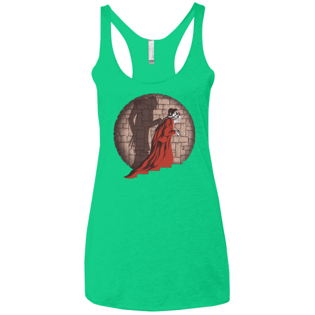 T-Shirts Envy / X-Small Shadow Mismatch Women's Triblend Racerback Tank