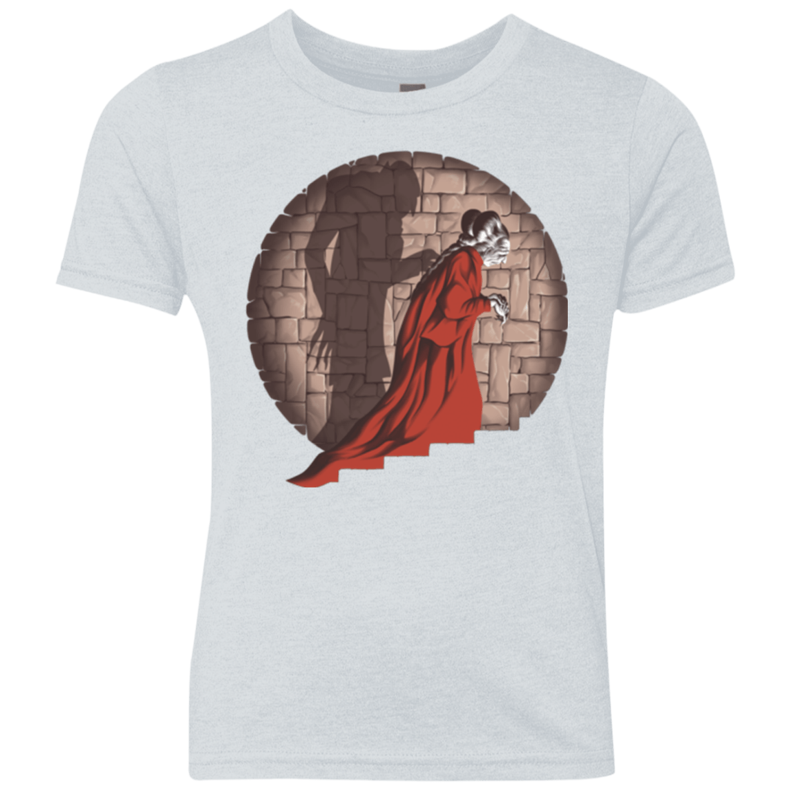 T-Shirts Heather White / YXS Shadow Mismatch Youth Triblend T-Shirt