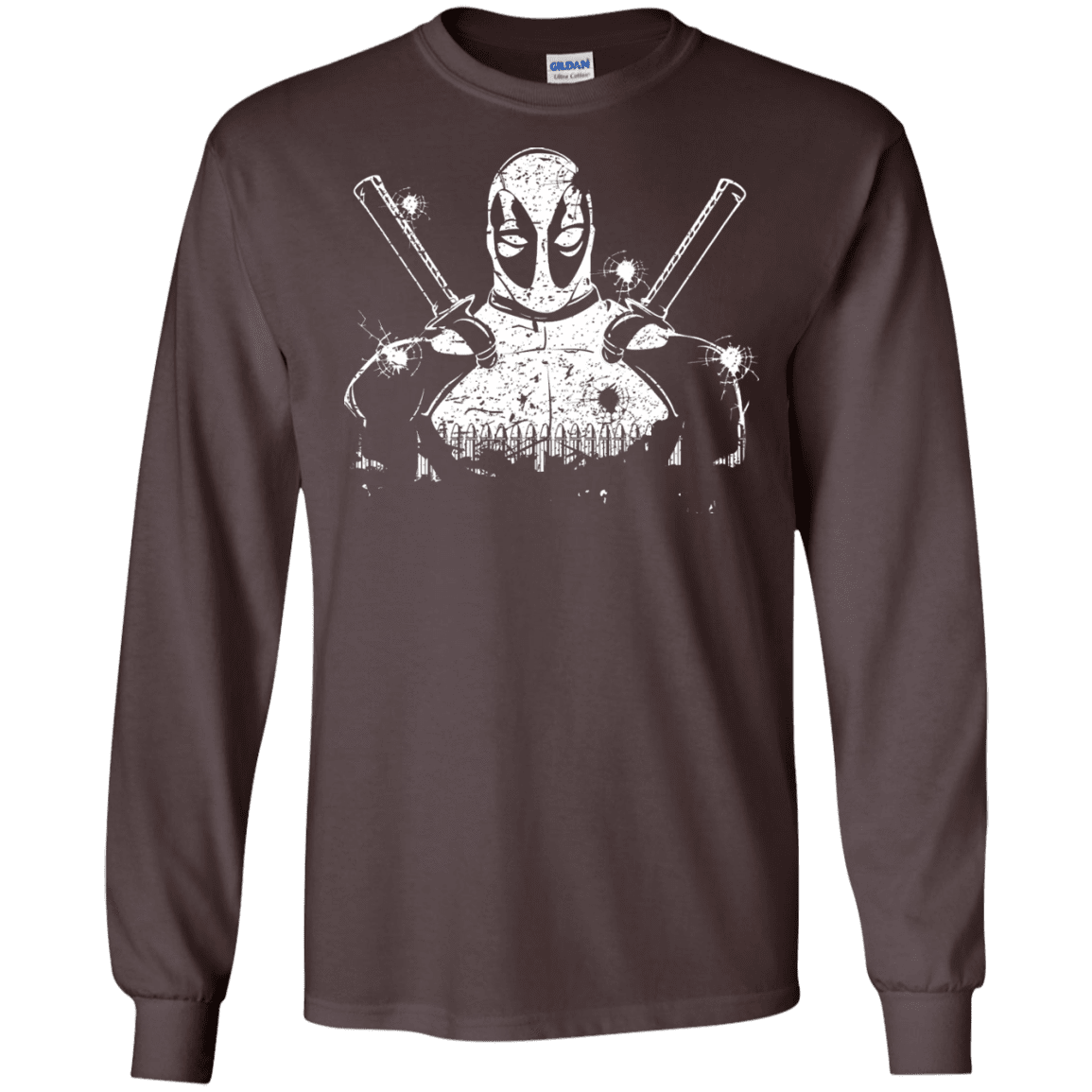 T-Shirts Dark Chocolate / S Shadow of Mercenary Men's Long Sleeve T-Shirt