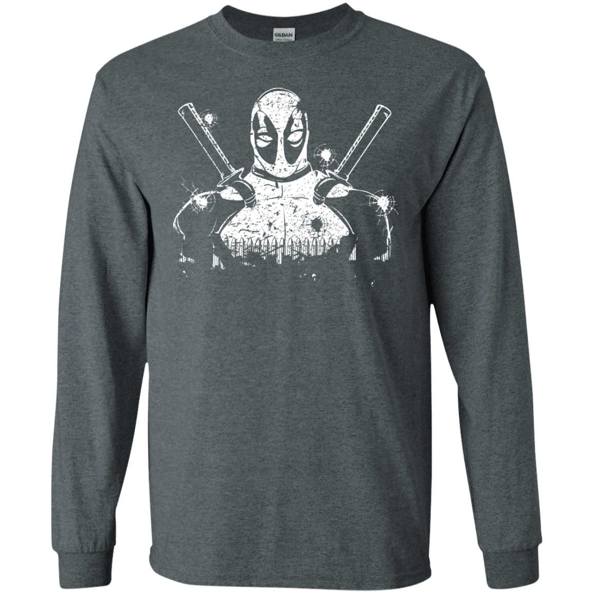 T-Shirts Dark Heather / S Shadow of Mercenary Men's Long Sleeve T-Shirt