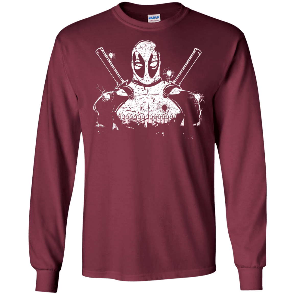 T-Shirts Maroon / S Shadow of Mercenary Men's Long Sleeve T-Shirt