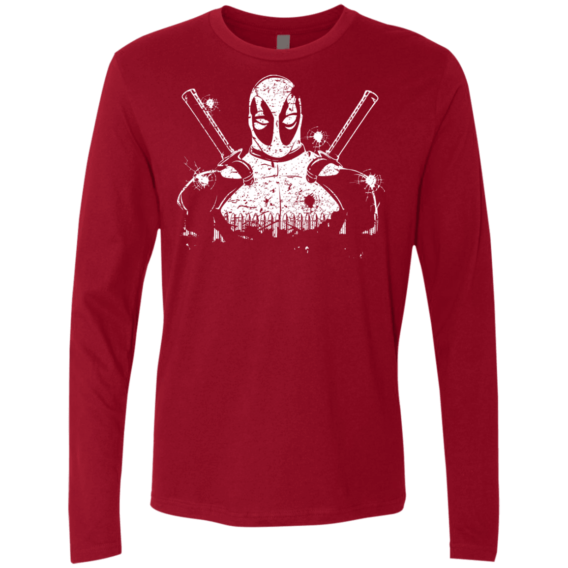 T-Shirts Cardinal / S Shadow of Mercenary Men's Premium Long Sleeve