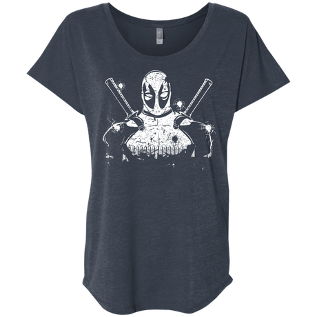 T-Shirts Vintage Navy / X-Small Shadow of Mercenary Triblend Dolman Sleeve