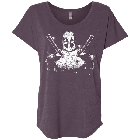 T-Shirts Vintage Purple / X-Small Shadow of Mercenary Triblend Dolman Sleeve