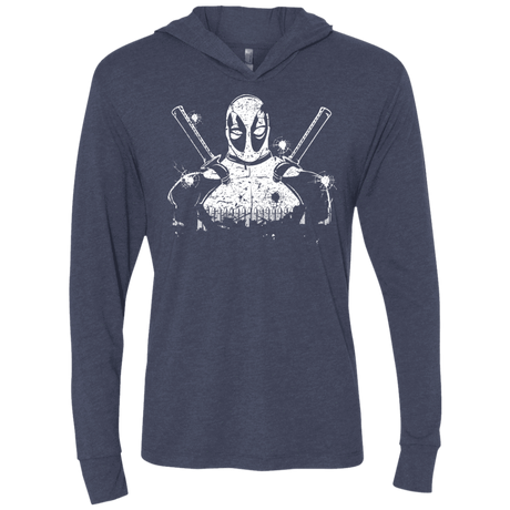 T-Shirts Vintage Navy / X-Small Shadow of Mercenary Triblend Long Sleeve Hoodie Tee