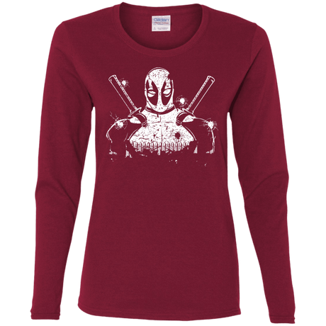 T-Shirts Cardinal / S Shadow of Mercenary Women's Long Sleeve T-Shirt
