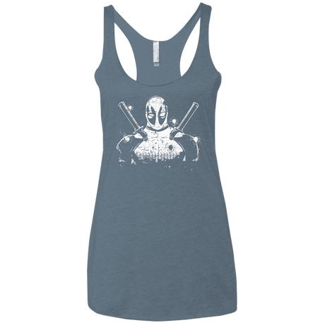 T-Shirts Indigo / X-Small Shadow of Mercenary Women's Triblend Racerback Tank