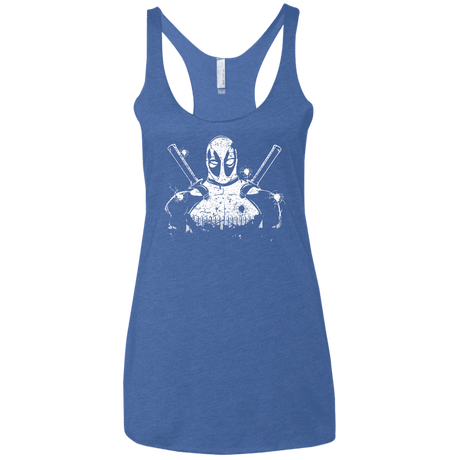 T-Shirts Vintage Royal / X-Small Shadow of Mercenary Women's Triblend Racerback Tank