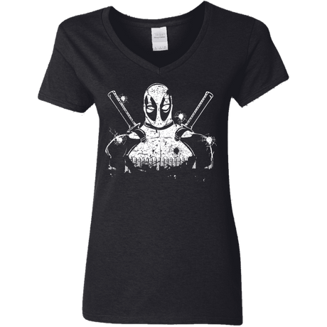 T-Shirts Black / S Shadow of Mercenary Women's V-Neck T-Shirt