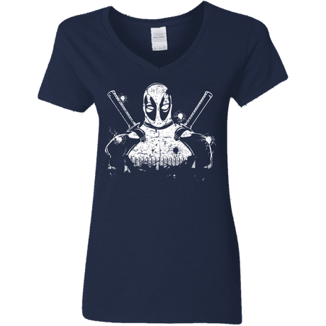 T-Shirts Navy / S Shadow of Mercenary Women's V-Neck T-Shirt