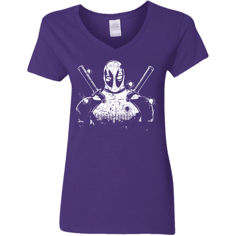 T-Shirts Purple / S Shadow of Mercenary Women's V-Neck T-Shirt